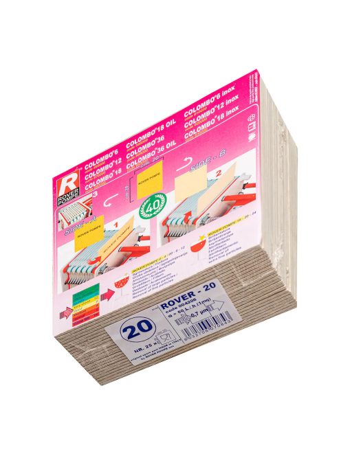 ROVER Filterplatte – 20 (sehr fein), 20×20 cm, 25 Stk./Packung (004206)