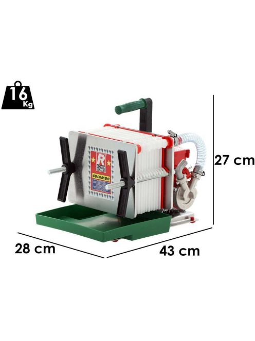 ROVER Plattenfiltergerät Colombo 12, säurebeständig beschichtet /20×20 cm/ – mit kostenloser Lieferung