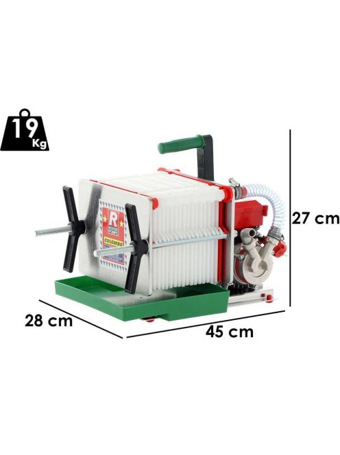ROVER Plattenfiltergerät Colombo 18 säurebeständig beschichtet /20×20 cm/ – mit kostenloser Lieferung