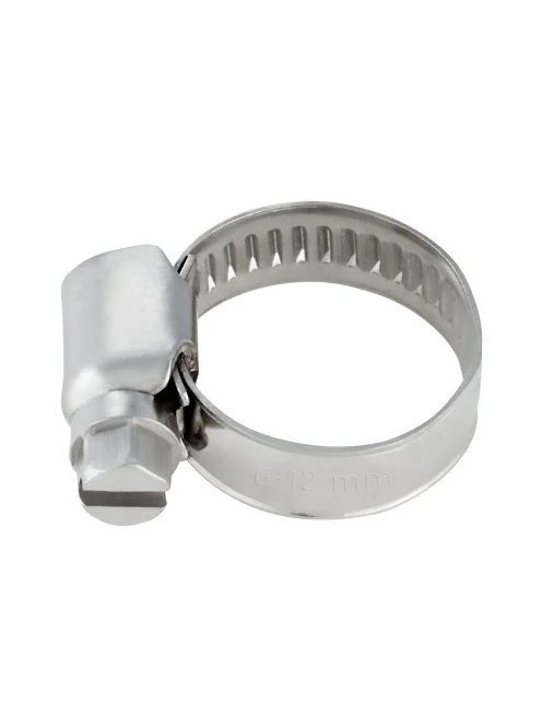Rozsdamentes tömlőbilincs 6-12 mm INOX kivitelben