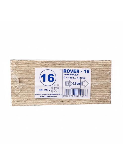 ROVER Filterplatte – 16 (fein), 20×20 cm, 25 Stk./Pack (004205)